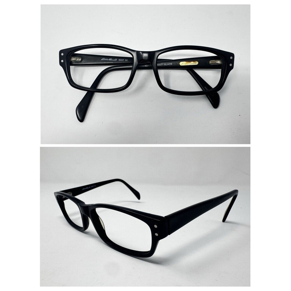 Eddie Bauer 8337 Matt Black Eyeglass Frames 52-17-145
